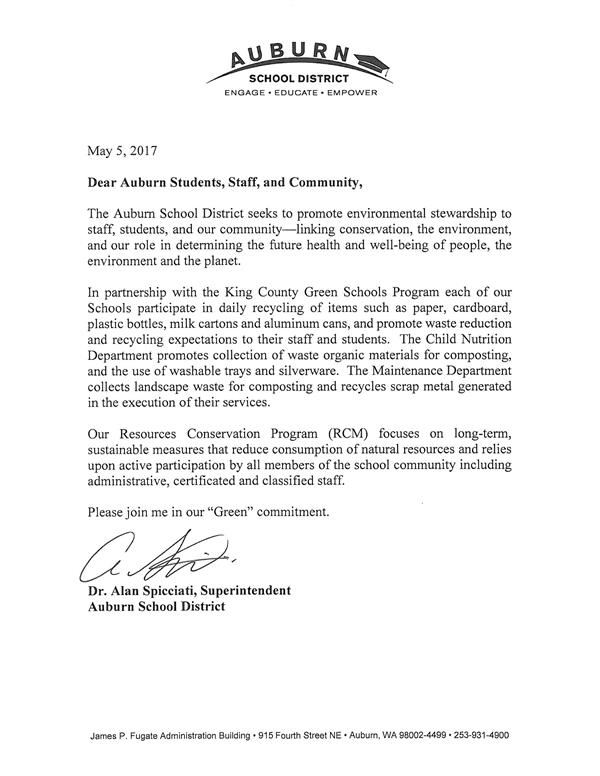 Congratulations ASD: A King County Green Schools Level One District! Congratulations ASD: A King County Green Schools Level One District!